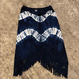 🍍T party fringe skirt🍍Sz L🍍waist 17”🍍length 33”🍍rise fringe 20”🍍